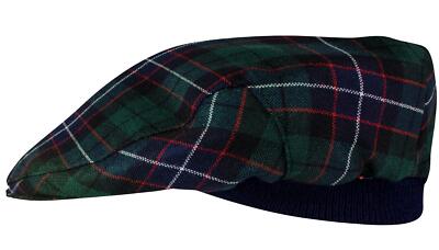 Herren Schottenkaro flache Kappe Hunter modern Schottenkaro Einheitsgröße schottisch hergestellt Mütze