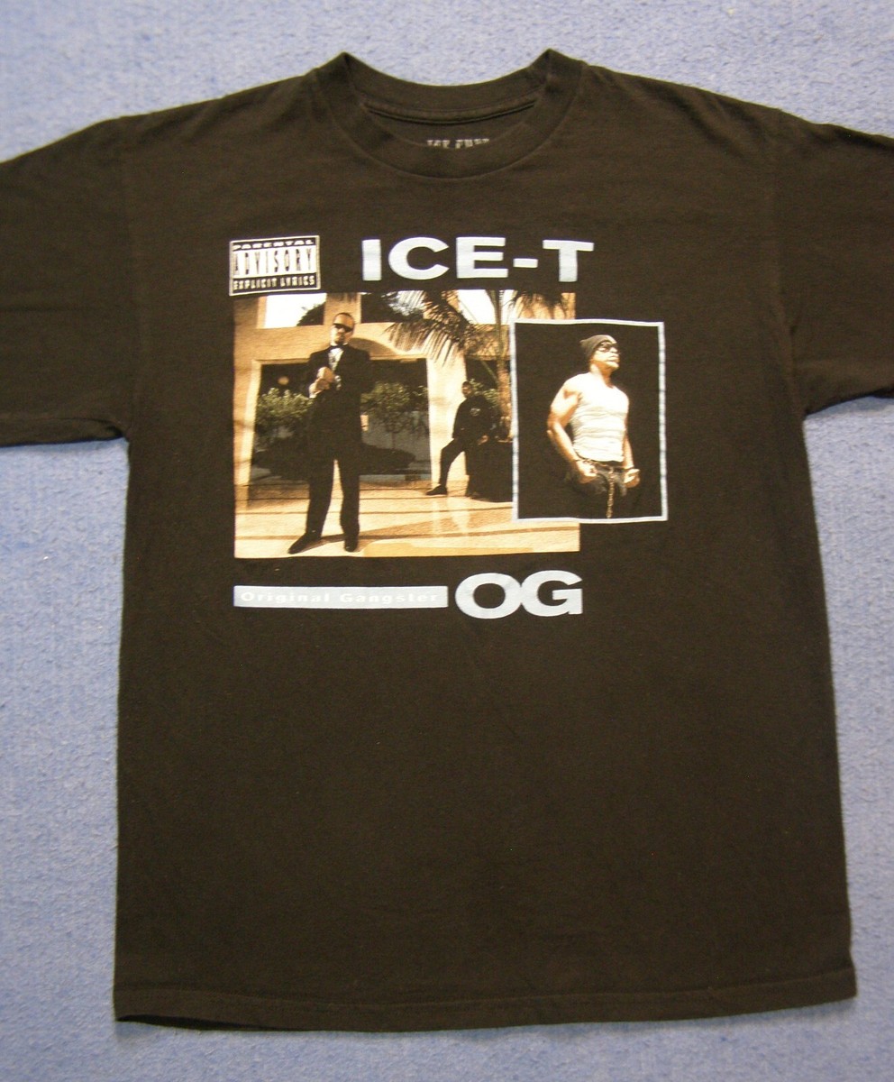 Ice-T Original Gangster OG Concert Tour T-Shirt Black Ice Cube