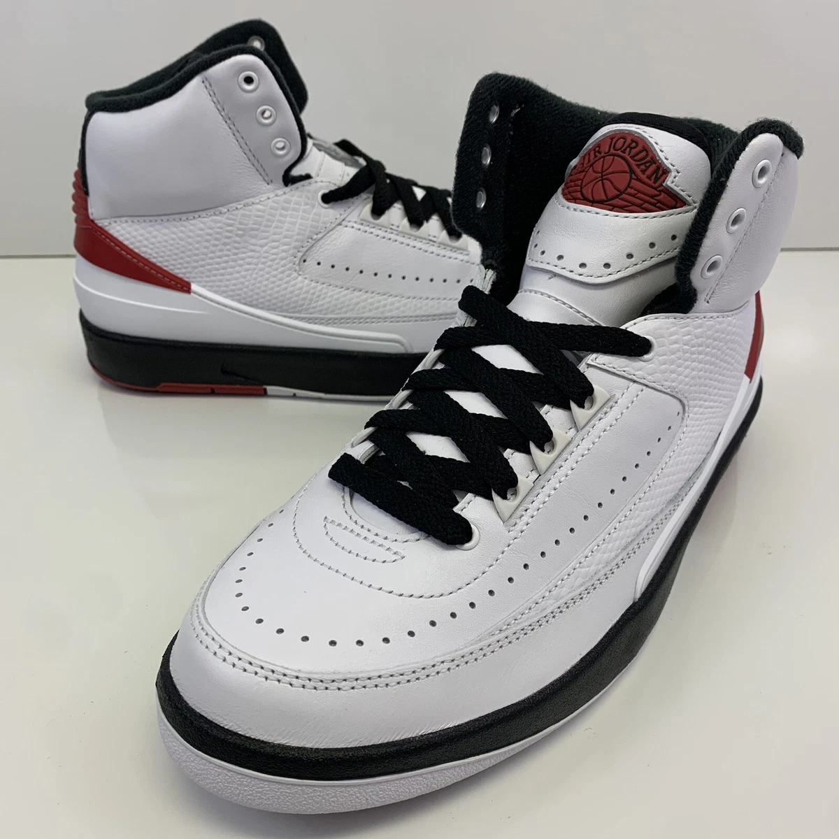 Nike Air Jordan 2 Retro OG Chicago Red Black (2022) 6.5Y GS DX2591-106 No Lid