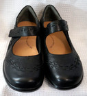 Ziera super support black leather comfort women shoes US 6.5 37W — photo 2
