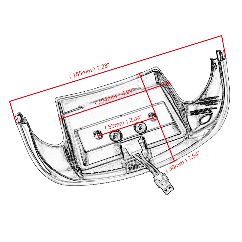 Luz de punta de guardabarros delantero y trasero para motocicleta Harley Ultra Classic Electra Glide Foto 3 de 4