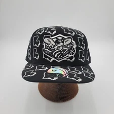 New Orleans Hornets UNK Fitted Hat/Cap Size 7 NBA Black With White Trim