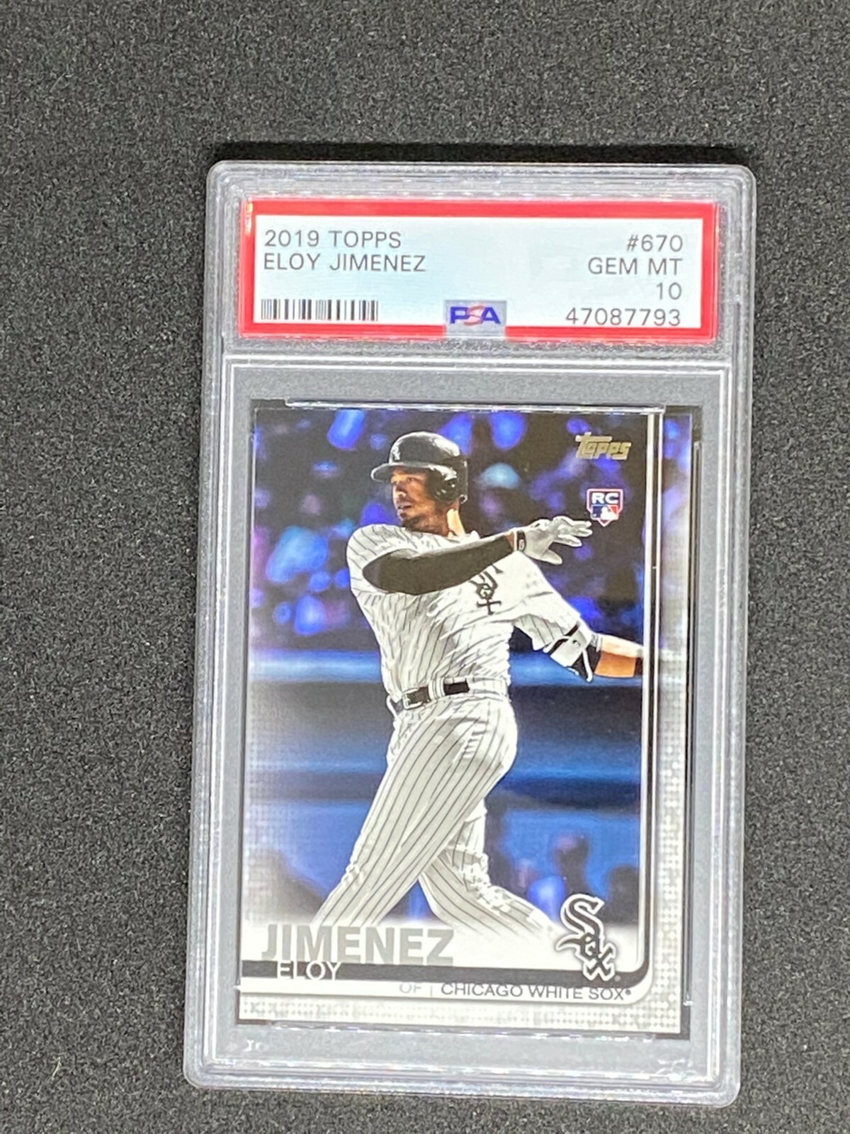 2019 Topps Series 2 Eloy Jimenez Rookie Card PSA 10 Gem Mint #670 White Sox
