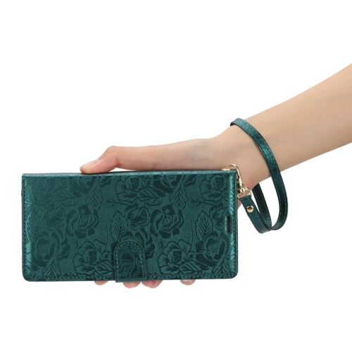 Floral Embossed Wallet Case For Samsung Galaxy S25 S24 S23 S22 S21 S20+ FE Ultra - Picture 16 of 57