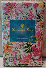 NEW SUMMER PICNIC TROPICAL FLOWERS VINYL TABLECLOTH 52 x 90 OBLONG BEACH HOUSE