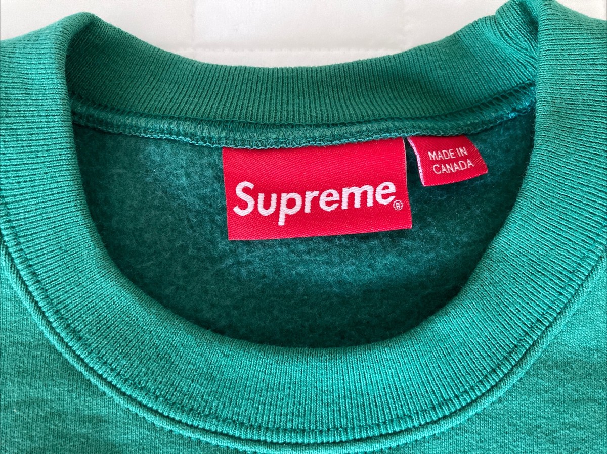 Supreme NYC Crewneck Pine Green Size Small BRAND NEW FW23 Supreme NYC Crewneck Pine Green Size Small BRAND NEW FW23