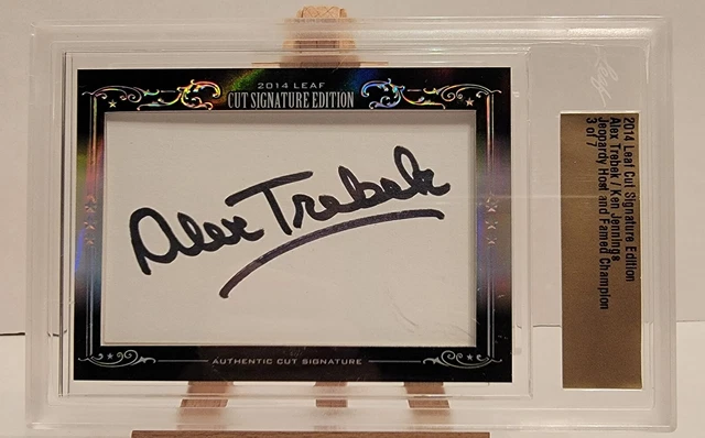 2014 LEAF CUT SIGNATURE EDITION Alex Trebek/Ken Jennings 3 von 7