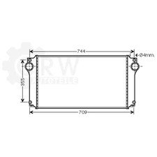 Ladeluftkühler Ladeluft Kühler für Toyota Corolla Verso Avensis Kombi T25