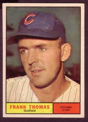 1960 TOPPS FRANK THOMAS CARD NO:382 NEAR MINT | eBay