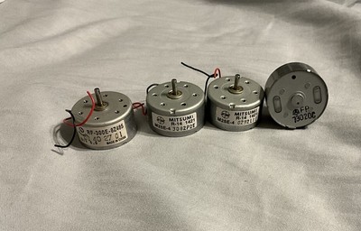 4 Assorted DC Motors (various models, sizes) - Includes 4 Different ...
