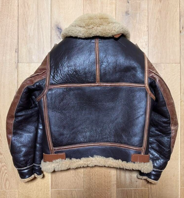 The REAL McCOY'S B-3 Flight Jacket With Sherpa Lining Men Size 34