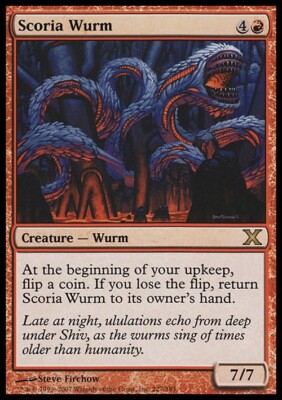 Scoria Wurm ~ Tenth Edition [ EX ] [ Magic MTG ]