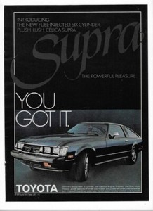 1979 Toyota Celica Supra Vintage Print Car Auto Automobile Advertisement