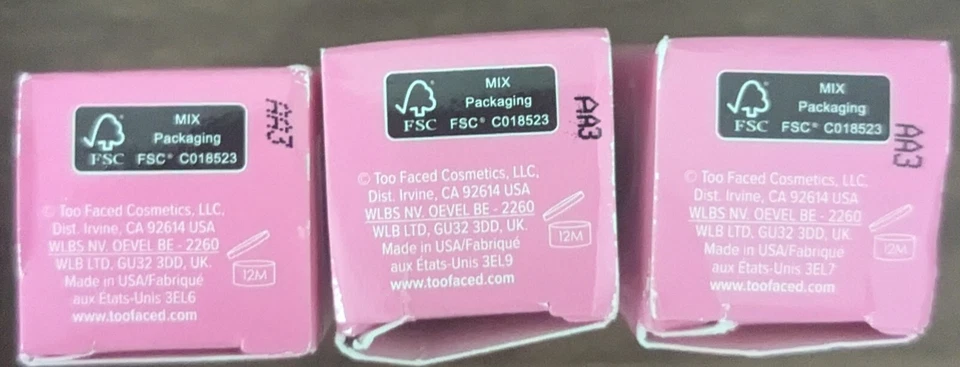 3-PACK TOO FACED KISSING JELLY OIL/GLOSS RASPBERRY, SOUR WATERMELON, & BUBBLEGUM - Image 3 of 3