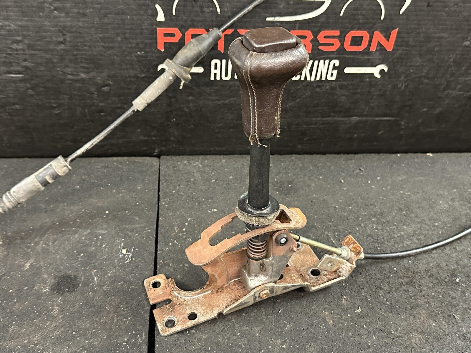 1989 CHRYSLER TC MASERATI FLOOR SHIFT GEAR SELECTOR SHIFTER W/ CABLE