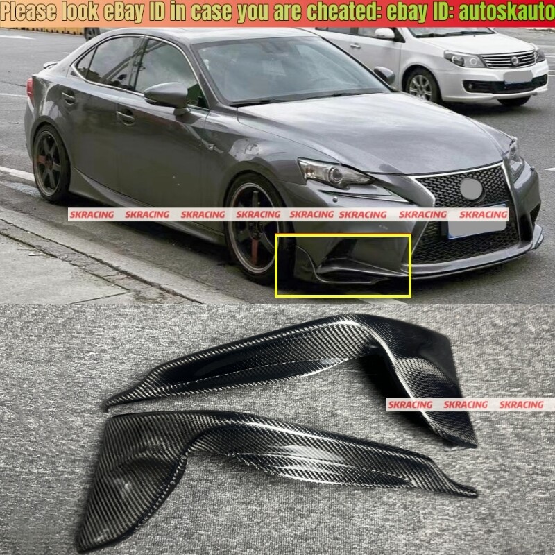 JDM F-スポーツスタイル車のフロントバンパーリップスプリッター