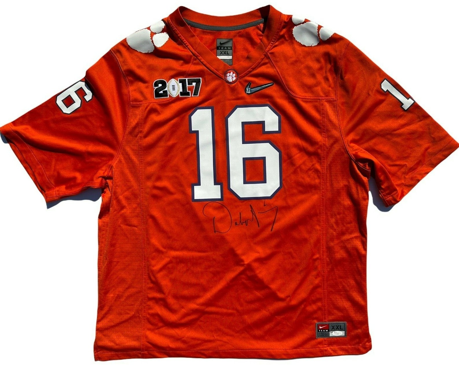 DABO SWINNEY SIGNED AUTOGRAPHED CLEMSON TIGERS FOOTBALL JERSEY CHAMPION JSA 