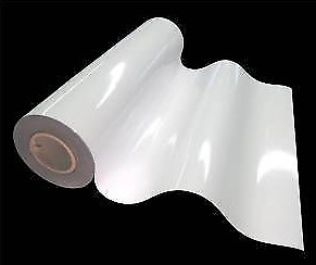 Film vinyle thermoformable blanc brillant anti-bulles pour une pose facile sur carrosserie 1x2m