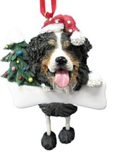 Bernese Mountain Dog Dangling Legs Ornament PERSONALIZED FREE 