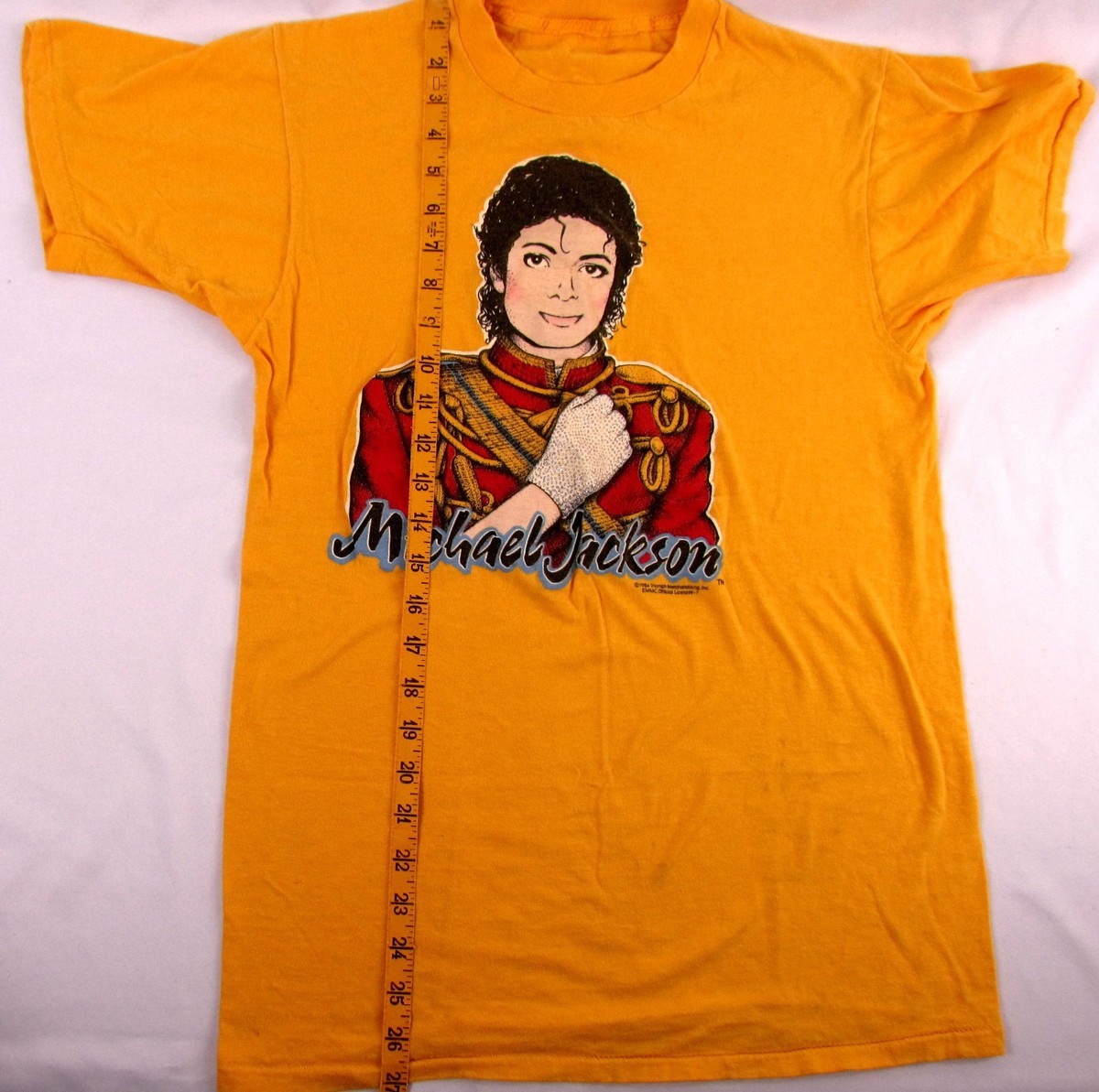 Michael Jackson Vintage 1984 Yellow T-Shirt - Original | eBay