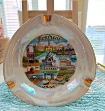 Ashtray Montreal Canada ESD Hand Painted #22079 - Vintage