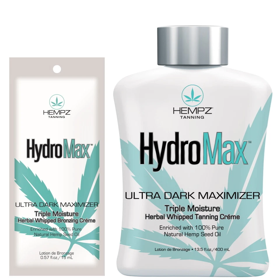 Hempz HydroMax Ultra Dark Maximiser Accelerator sunbed tanning lotion cream