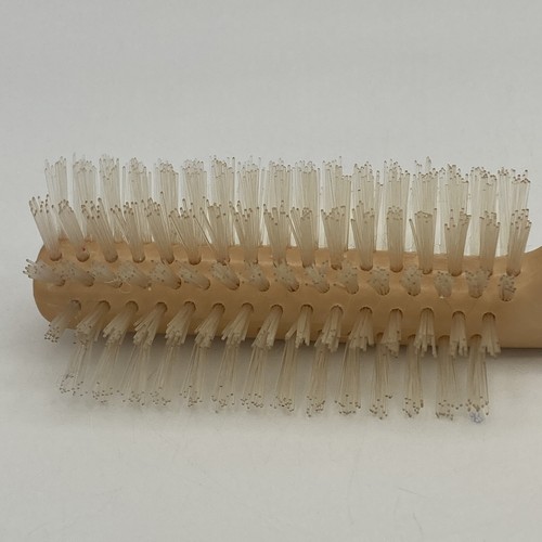 Vintage Stanley halbrunde Haarbürste steif Nylon klare Borsten Daumengriff 8,5" - Bild 5 von 8