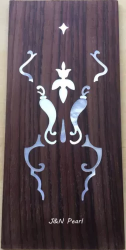 Flying Eagle Mother of Pearl Inlaid Indian Rosewood Squared Peghead Overlay,1pc