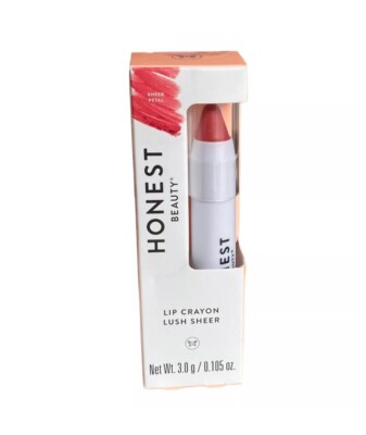 Honest Pink Honest Beauty Lush Sheer Lip Crayon Sheer Petal Pink 0.105 oz Full Size ...