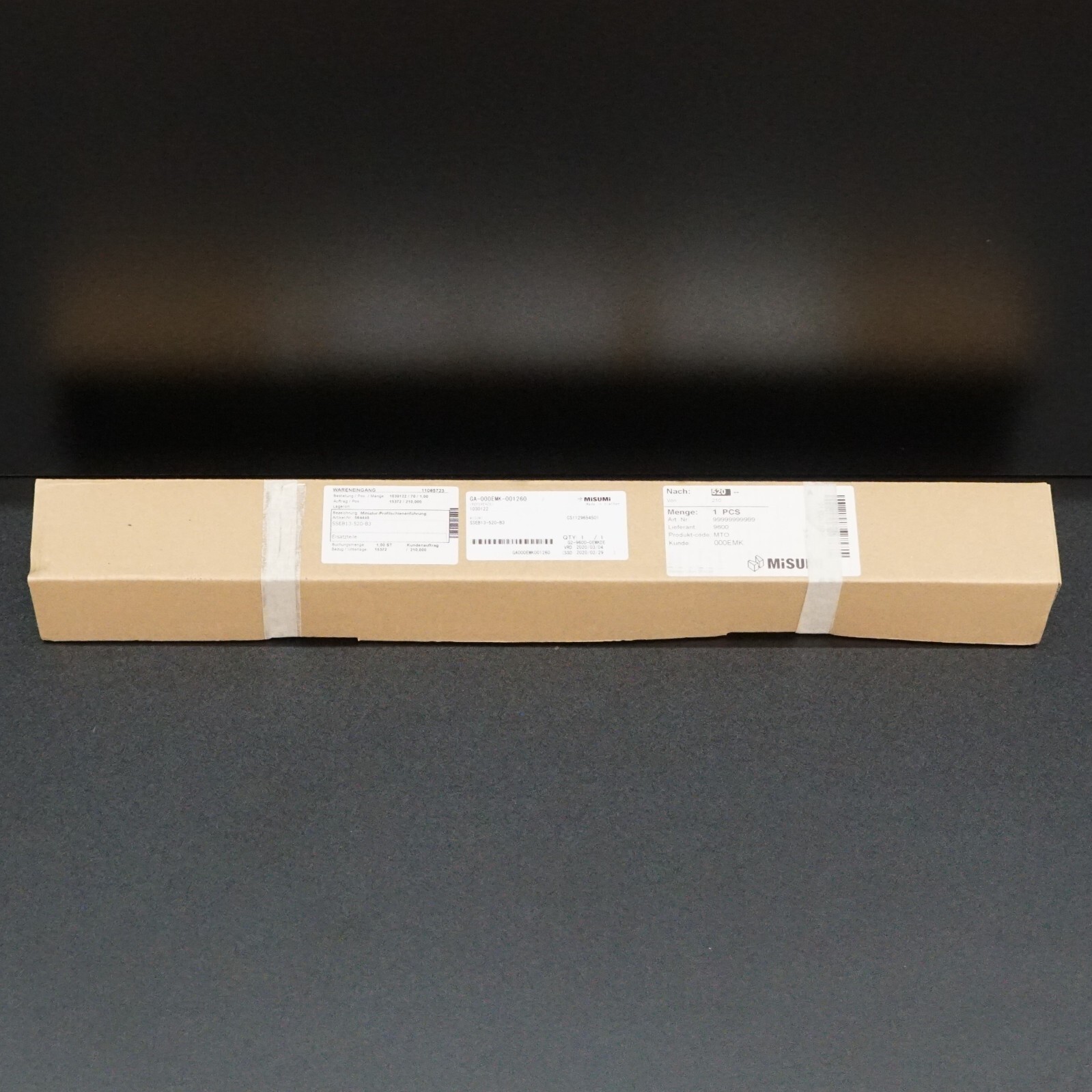 MISUMI SSEB13-520-B3 Linear Block & Rail Assembly