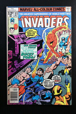 THE INVADERS #27  Marvel 1978 First appearance Human Top FINE