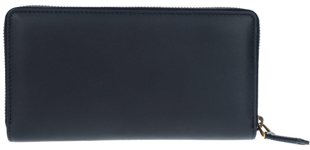 NEW GUCCI BLK LEATHER BLIND FOR LOVE ZIP AROUND LONG CLUTCH WALLET UNISEX image 3
