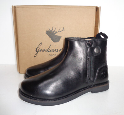 Neu Leder Mädchen Komfort Kinder Freizeit Reißverschluss Stiefel Schuhe Junior UVP £50 UK-Größe 13
