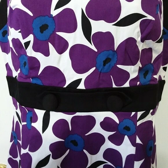 BCX Junior 无袖紫色花卉迷笛紧身连衣裙全新无标签 - 9 码 — 第 3/4 张图片