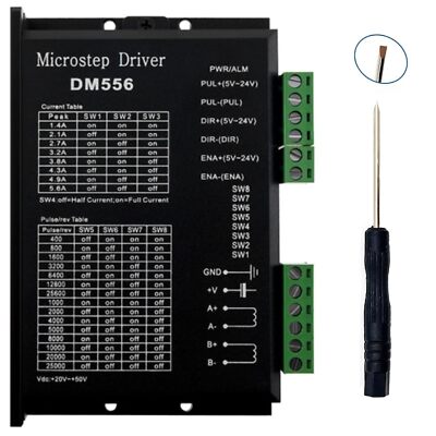 DM556 Stepper Motor Driver Controller for Nema 23/24/34 2-Phase Stepper Motors