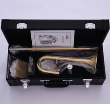 JINBAO Gold Bb Slide Tromba Bb Soprano Trombone Corno Custodia Tela Spedizione Gratuita
