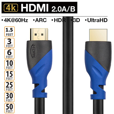 HDMI Cable Ultra HD 4K 3D 1080 HDR 1-10m High Speed