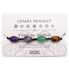 Pulseras De Cuerda Chakra Multicolor De Cuentas - Nuevo - Intuition