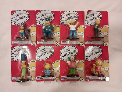 The Simpsons - 2014 - Lot Of 8 Figurines 100% Official - Cake Toppers - Full Set