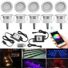 Decking Lights RGBW 45mm LED Deck Lights Kit Bluetooth Smart Phone APP Control