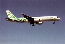 Postcard Airline MINT AIRWAYS B757-28A EC-LBC CC7.