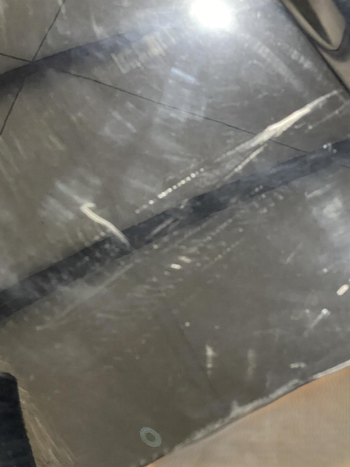 2012 ASTON MARTIN RAPIDE HOOD HEAVY SCRATCHES ALL OVER BLACK BONNET SHELL OEM