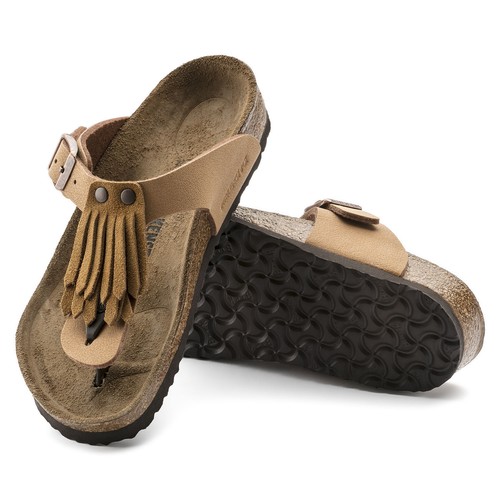 Birkenstock BF Gizeh Fringe KIDS Brown BNIB 1008194 | eBay