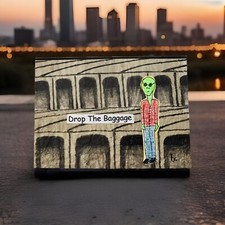 Alien Encounter - Original Mini Photograph Collage Mixed Media Surrealism ACEO