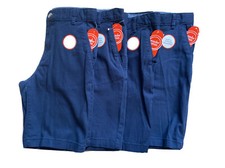 Wonder Nation Boys School Uniform Shorts Lot of Four Size 14
