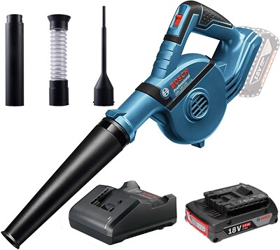 Bosch GBL 18 V-120 Akku-Blasgerät Gebläse Kabellos inkl. 1x2 Ah Akku + Ladegerät