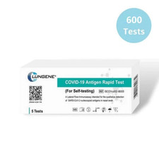 120 X 5Pk Clungene Rapid Antigen Self Test Kit Nasal COVID-19 600T [11/2026 exp]
