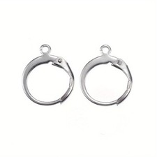 about 100pcs Tarnish Resistant 304 Stainless Steel Leverback Earring Findings