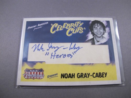 2011 Panini Americana Celebrity Cuts Noah Gray-Cabey Signed AUTO 11/15 Heroes - 第 1/2 張圖片
