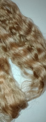 Mohair für Reborn Puppe, bewurzelt. Loutrais Mohair Premium - 10 GRAMM Honig